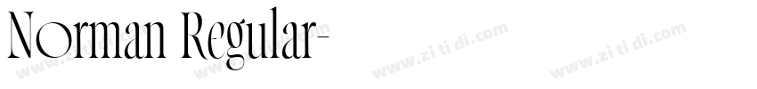Norman Regular字体转换